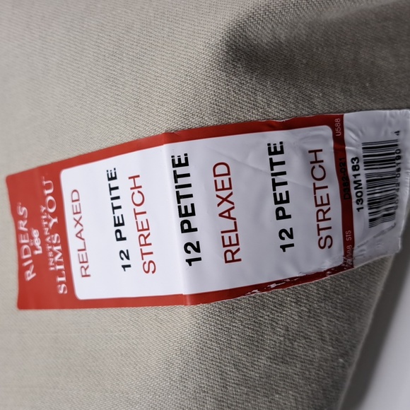 New Rider's by Lee Relaxed Fit Tan Colored Jeans Size 12 Petite - Picture 15 of 15